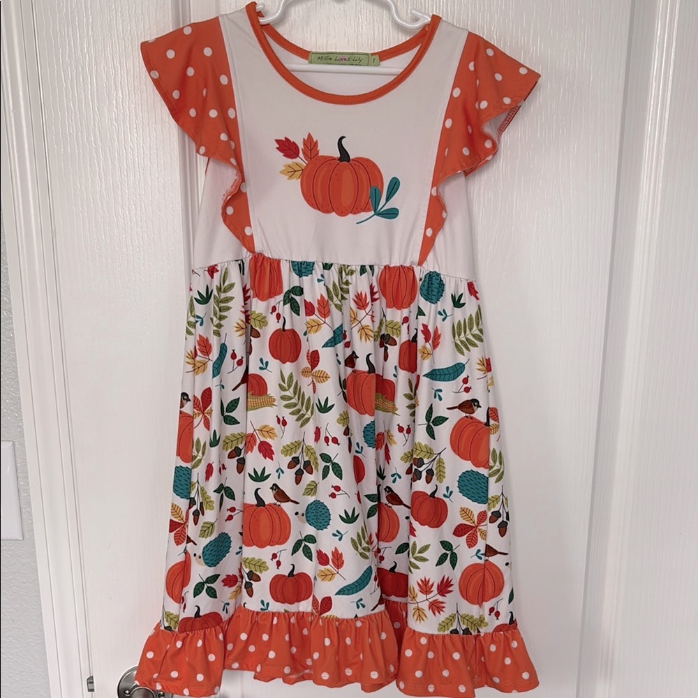 Millie Loves Lily Pumpkin Patch Kids Dress